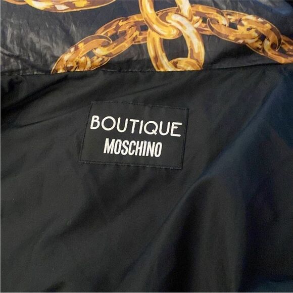 Moschino Boutique chain print puffer jacket, US6 - Picture 10 of 12